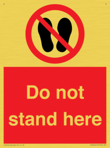 Do not stand here